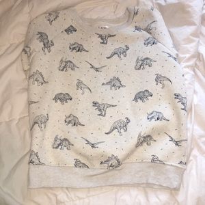 Dinosaur Print Crewneck